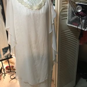White Lace Plus size Dress